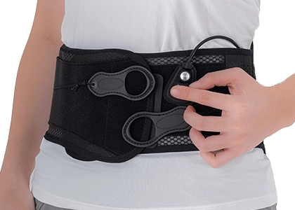 Inflatable 9” Pulley System Lumbar Support